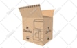 design corrugated, cardboard, kraft, carton with dieline