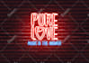 create a lovable neon light text or logo