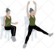 create yoga, fitness, exercise or any workout illustrations