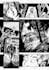 illustrate a black and white comic or manga page