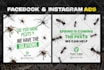 do facebook ad image, ads design, ad creative, instagram post for any business