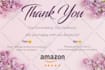design amazon thank you card, product insert, package insert
