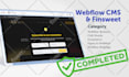design or develop your webflow website and setup webflow cms