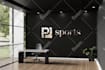 do 200 photorealistic office interior wall logo mockups