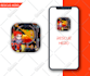 modern app icon for android and ios game and app icon design