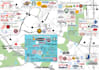 create real estate aerial maps with specific logo labels