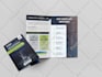 design a clean professional trifold or bifold brochure