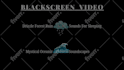 create 10 hour black screen rain video, fireplace, white and brown noise videos