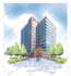 draw architectural perspectives and sketches in high quality