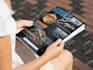 design professional modern magazine cover layout