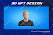 create custom 3d nft collection or nft art design with nft traits