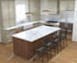 design and render kitchen interior in 3d