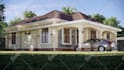design modern house exterior with realistic 3d rendering