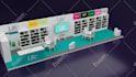 design stand, exhibition booth, popup store, kiosk rendering
