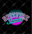 make 80s chrome retro vintage logo