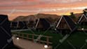 create a realistic rendering of your modern cabin house