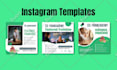 design canva templates, social media posts, and instagram posts in 24 hours
