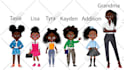 create african american illustrations for children book