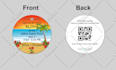 design coaster ideas, pulpboard, round sticker, badge, logo, patch, for yo