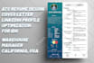 write an ats optimized resume for corporate and tech roles