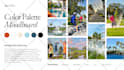 design a cohesive color palette and mood board