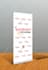 do outstanding roll up banner, retractable, sign, ads,header