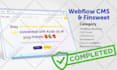 design or develop your webflow website and setup webflow cms