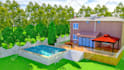 do backyard, landscape, gardening, patio, and pool design 06
