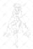 draw line art manga anime style illustration with my style