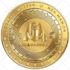 design coin logo, bitcoin, metallic crypto company tokens