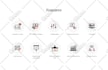 create unique hand drawn illustrated icons for digital and brand