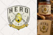 illustrate original hand drawn logo creation and vintage illustration