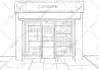 design digital sketch and line art illustration