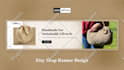 create attractive etsy shop banner design in 24 hours