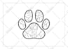 do black and white geometric custom tattoo, monoline logo