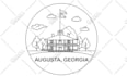 create a sticker, monoline badge, or logo design