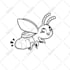 draw clean black and white line art illustration