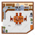 create a professional pixel art background, scenery, illustration