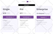 design HTML pricing table or price list design PSD, PDF