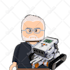 draw you in awesome lego cartoon style minifigure