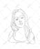 draw a vector line art portrait avatar from your picture