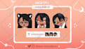 draw cute anime chibi custom emotes and sub badges twitch, youtube and discord
