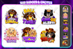 design custom emotes and sub badges for twitch, kick, tiktok, youtube