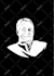 create black and white vector face logo from your portrait