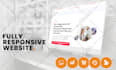 design and develop a professional responsive website on wordpress or wix