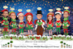 make custom christmas cartoon portraits and cards