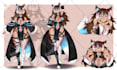 draw anime character reference sheet for you or vtuber