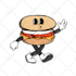 create cartoon character illustration in retro vintage style