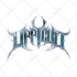 create metal font logo lettering