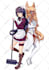 make anime art and manga illustration in a very cute style